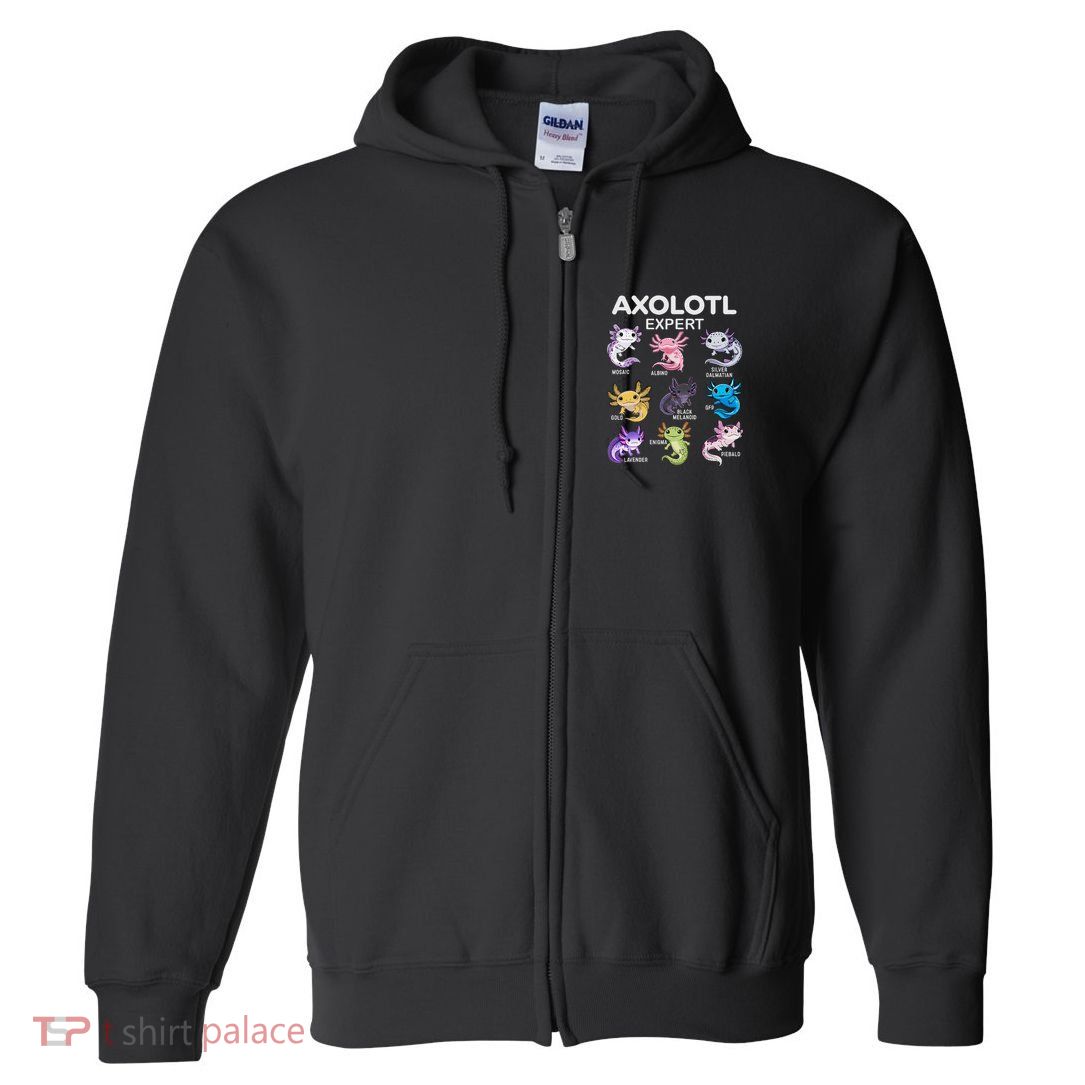Cute Axolotl Girl Axolotl Gift Full Zip Hoodie