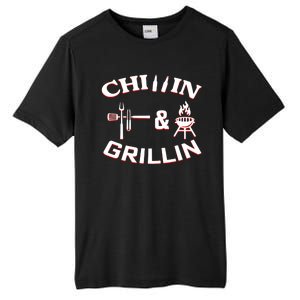 Chillin And Grillin BBQ Cooking Tall Fusion ChromaSoft Performance T-Shirt