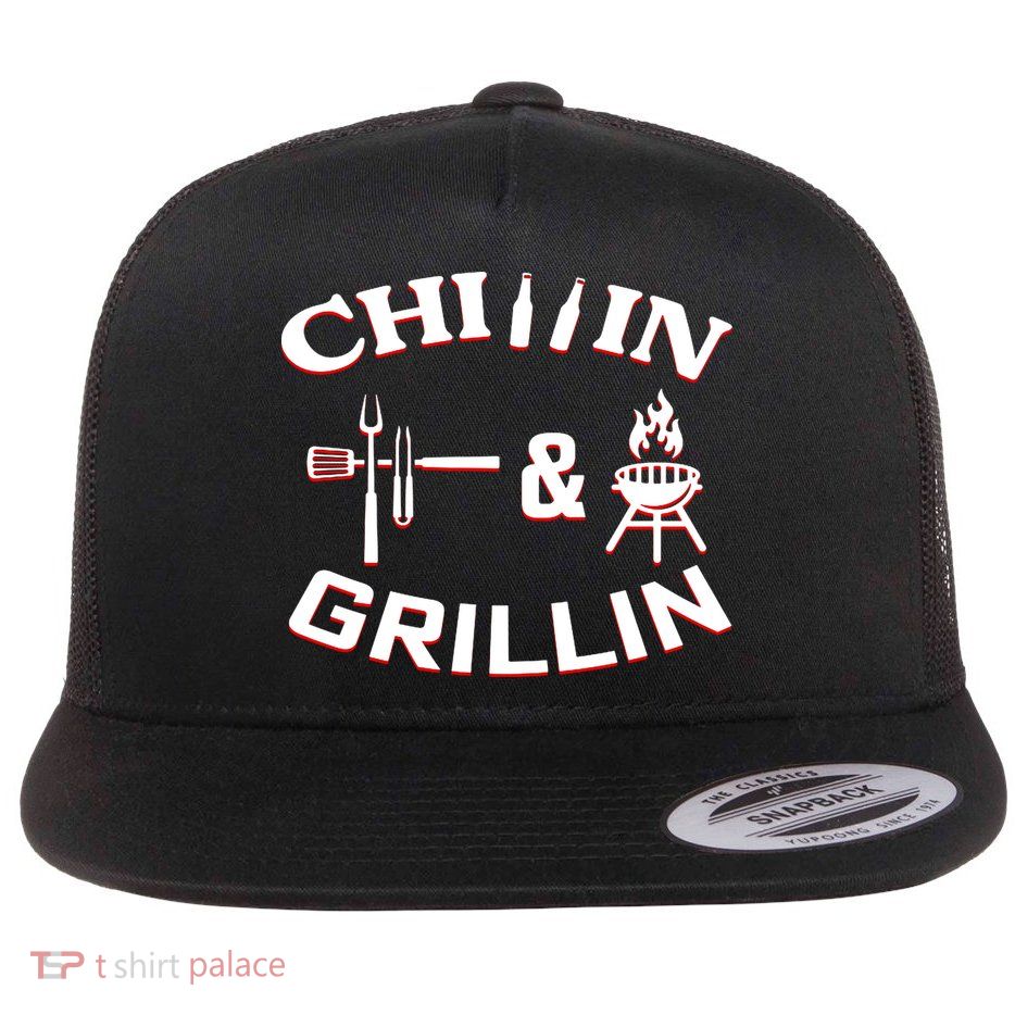 Chillin And Grillin BBQ Cooking Flatbill Hat