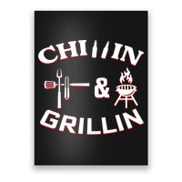 Chillin And Grillin BBQ Cooking Poster