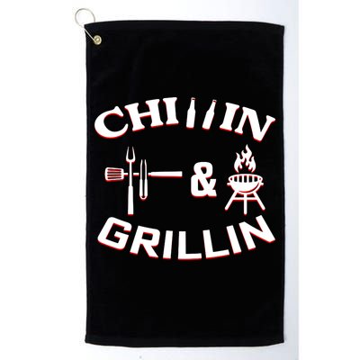 Chillin And Grillin BBQ Cooking Golf Towel