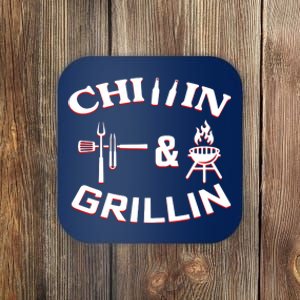 Chillin And Grillin BBQ Cooking Coaster