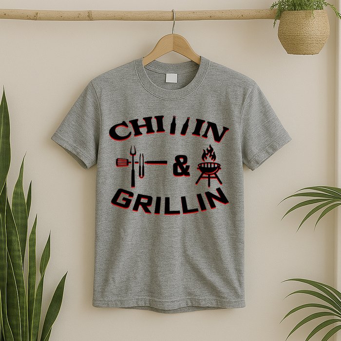 Chillin And Grillin BBQ Cooking T-Shirt