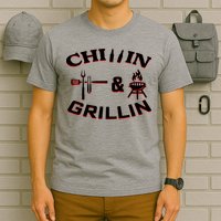 Chillin And Grillin BBQ Cooking T-Shirt