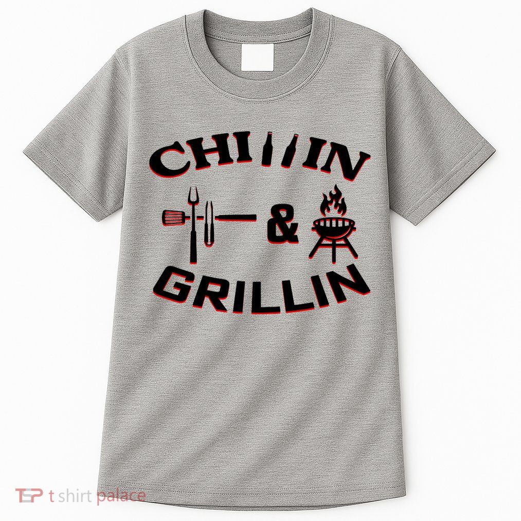 Chillin And Grillin BBQ Cooking Tall T-Shirt