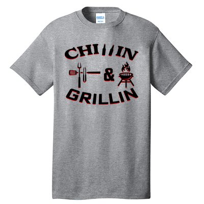 Chillin And Grillin BBQ Cooking Tall T-Shirt