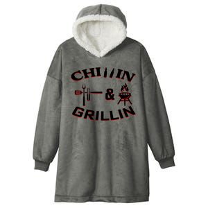 Chillin And Grillin BBQ Cooking Hooded Wearable Blanket