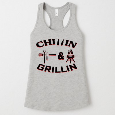 Chillin And Grillin BBQ Cooking Womens Tank Top