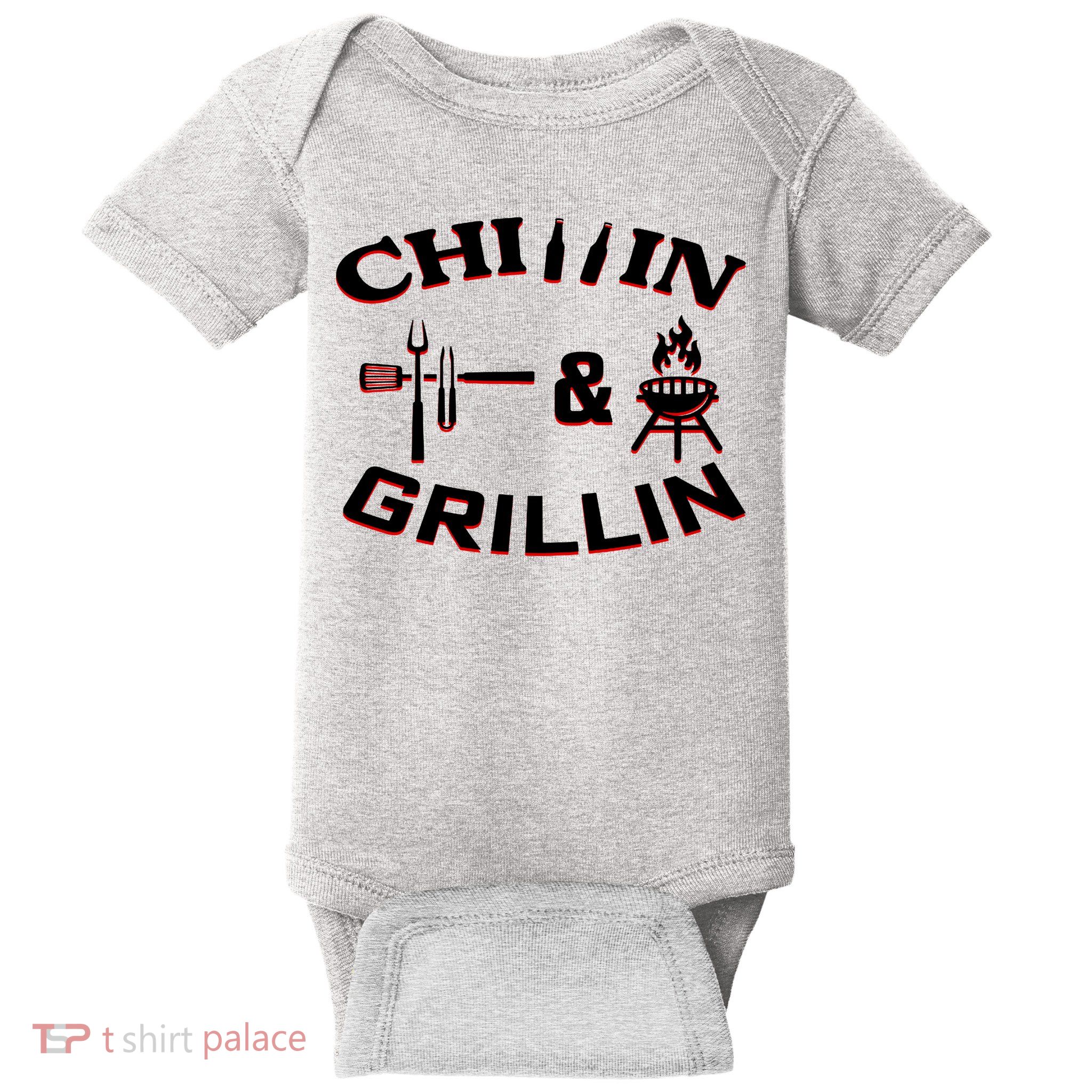 Chillin And Grillin BBQ Cooking Baby Bodysuit