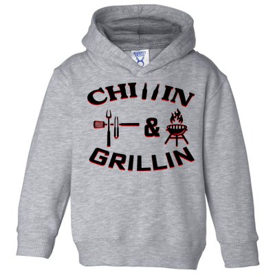 Chillin And Grillin BBQ Cooking Toddler Hoodie
