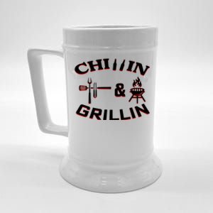 Chillin And Grillin BBQ Cooking Beer Stein