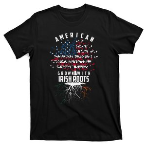 Cute American Grown With Irish Roots Design Funny T-Shirt