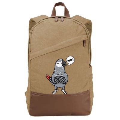 Congo African Grey Parrot Cotton Canvas Backpack