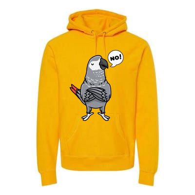 Congo African Grey Parrot Premium Hoodie