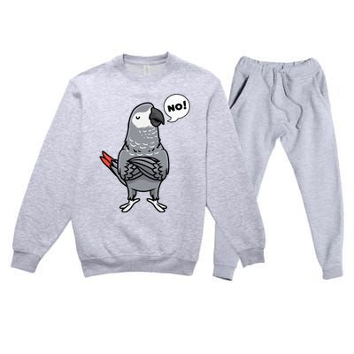 Congo African Grey Parrot Premium Crewneck Sweatsuit Set