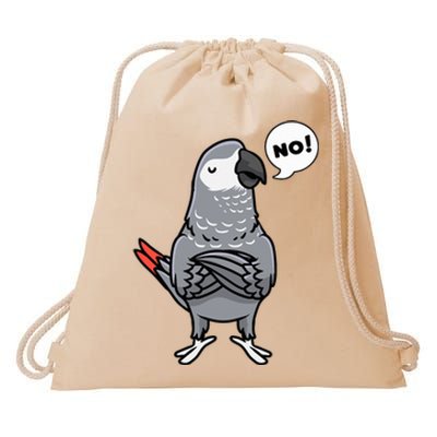 Congo African Grey Parrot Drawstring Bag