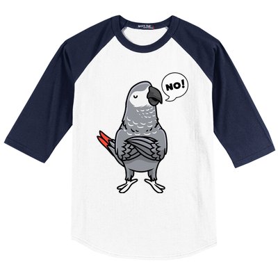 Congo African Grey Parrot Baseball Sleeve Shirt