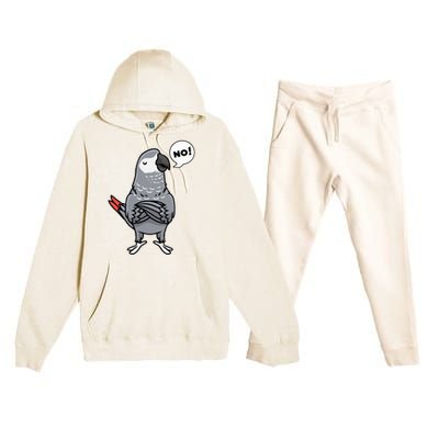 Congo African Grey Parrot Premium Hooded Sweatsuit Set