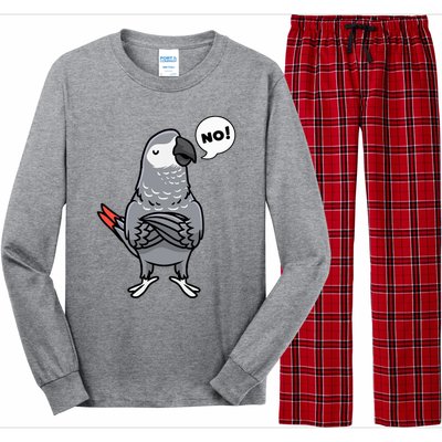 Congo African Grey Parrot Long Sleeve Pajama Set