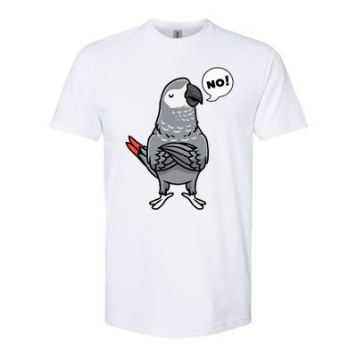 Congo African Grey Parrot Softstyle CVC T-Shirt