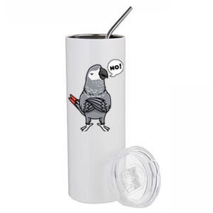 Congo African Grey Parrot Stainless Steel Tumbler