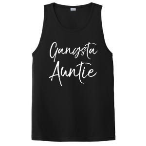 Cute Aunt Gift From Niece And Nephew Funny Gift Gangsta Auntie Gift PosiCharge Competitor Tank