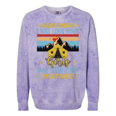 Camping Adventures Graphic Colorblast Crewneck Sweatshirt