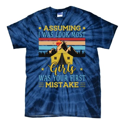 Camping Adventures Graphic Tie-Dye T-Shirt