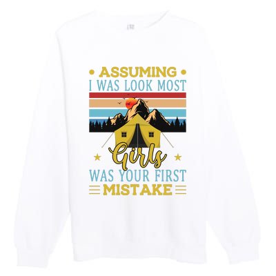 Camping Adventures Graphic Premium Crewneck Sweatshirt