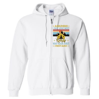 Camping Adventures Graphic Full Zip Hoodie