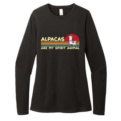 Cute alpaca groups design, alpacas are my spirit animal Womens CVC Long Sleeve Shirt