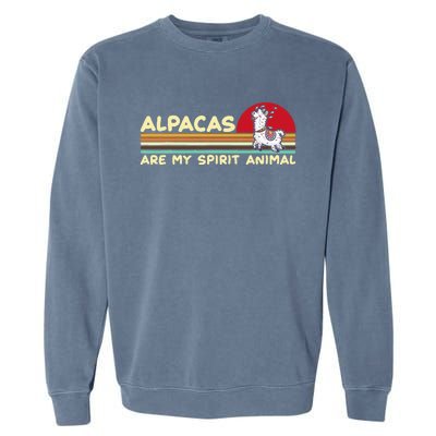 Cute alpaca groups design, alpacas are my spirit animal Garment-Dyed Sweatshirt