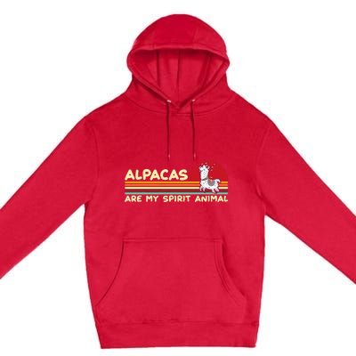 Cute alpaca groups design, alpacas are my spirit animal Premium Pullover Hoodie