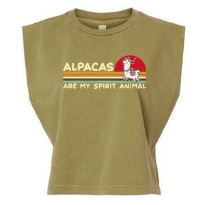 Cute alpaca groups design, alpacas are my spirit animal Garment-Dyed Women's Muscle Tee