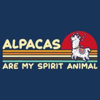Cute alpaca groups design, alpacas are my spirit animal 7 Panel Mesh Trucker Snapback Hat