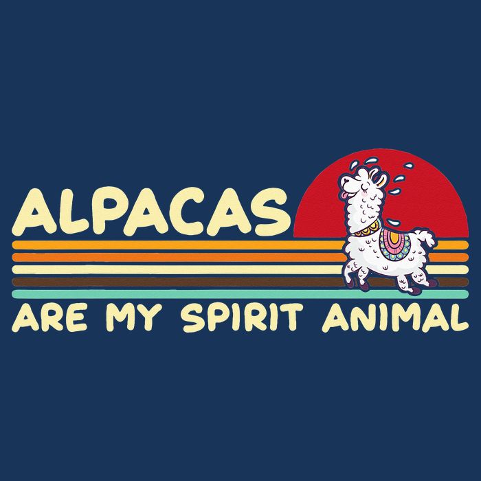 Cute alpaca groups design, alpacas are my spirit animal 7 Panel Mesh Trucker Snapback Hat