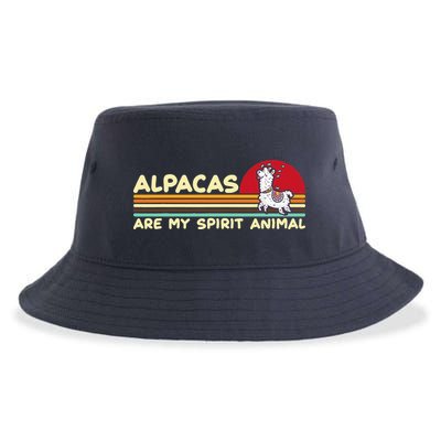 Cute alpaca groups design, alpacas are my spirit animal Sustainable Bucket Hat