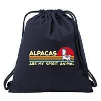 Cute alpaca groups design, alpacas are my spirit animal Drawstring Bag