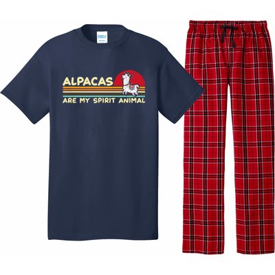 Cute alpaca groups design, alpacas are my spirit animal Pajama Set