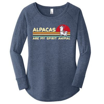 Cute alpaca groups design, alpacas are my spirit animal Women's Perfect Tri Tunic Long Sleeve Shirt