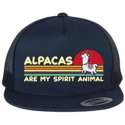 Cute alpaca groups design, alpacas are my spirit animal Flatbill Hat