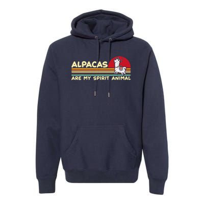 Cute alpaca groups design, alpacas are my spirit animal Premium Hoodie