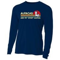 Cute alpaca groups design, alpacas are my spirit animal Cooling Performance Long Sleeve Crew