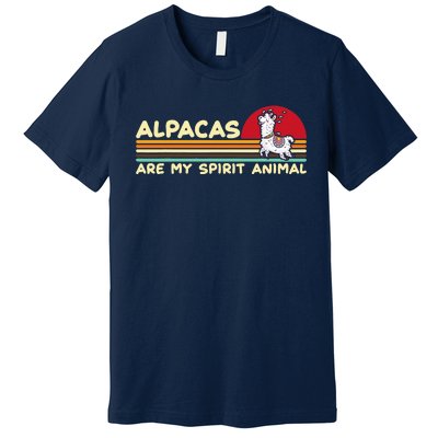 Cute alpaca groups design, alpacas are my spirit animal Premium T-Shirt