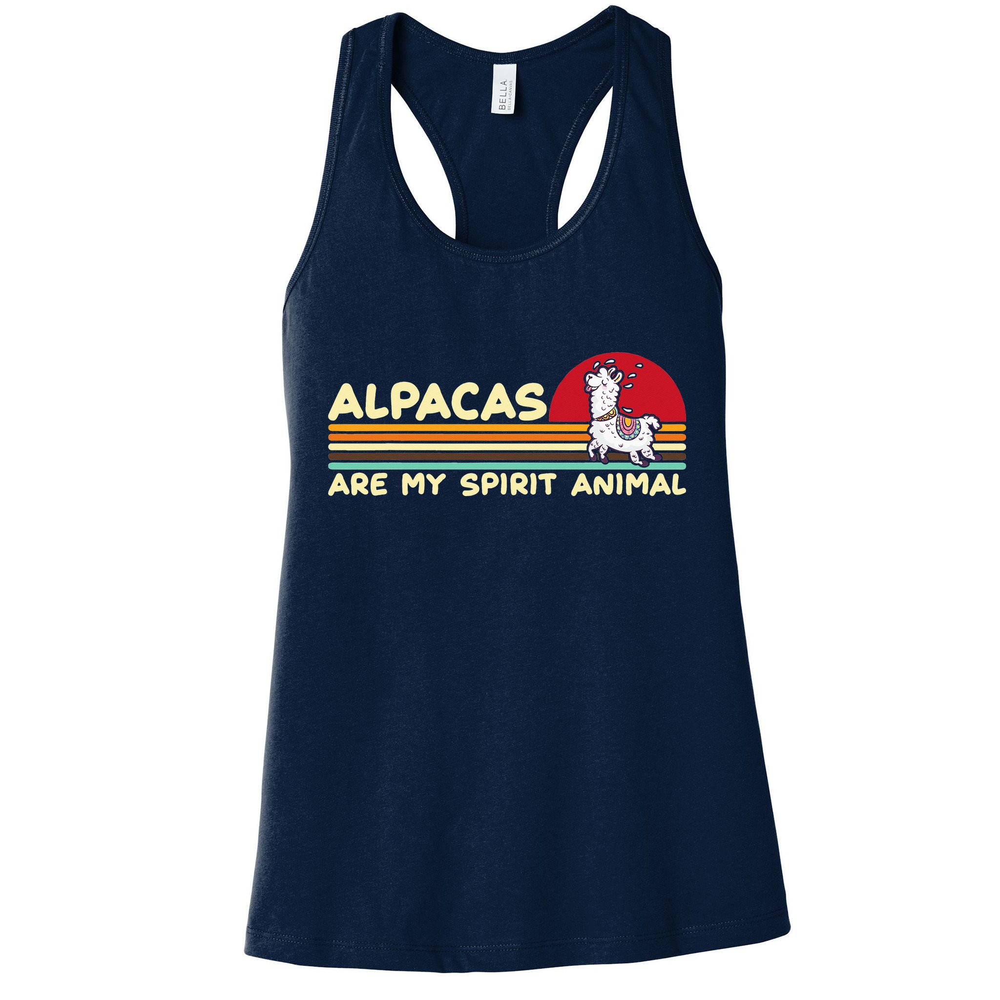 Cute alpaca groups design, alpacas are my spirit animal Womens Tank Top