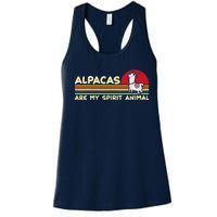 Cute alpaca groups design, alpacas are my spirit animal Women's Racerback Tank