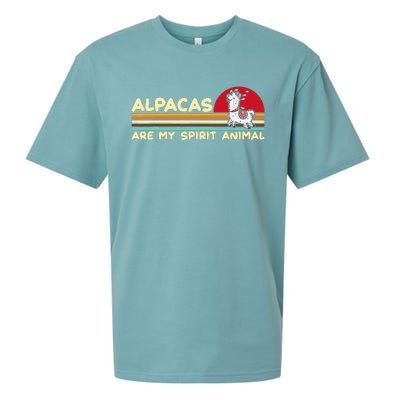 Cute alpaca groups design, alpacas are my spirit animal Sueded Cloud Jersey T-Shirt