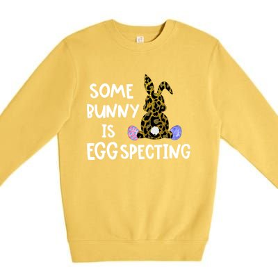 Cute Announcefunny Gift Easter Expecting Pregnant Mom Gift Premium Crewneck Sweatshirt