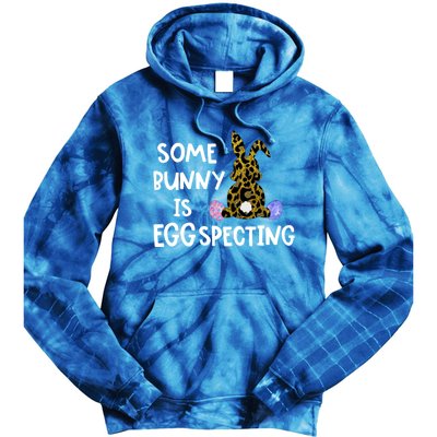 Cute Announcefunny Gift Easter Expecting Pregnant Mom Gift Tie Dye Hoodie