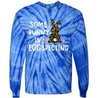 Cute Announcefunny Gift Easter Expecting Pregnant Mom Gift Tie-Dye Long Sleeve Shirt